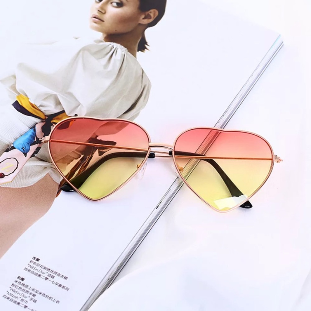 Heart shaped sunglasses